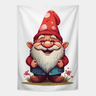 Gnome, Happy Little Garden Gnome Tapestry