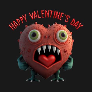 Valentines Day Monster v05 T-Shirt