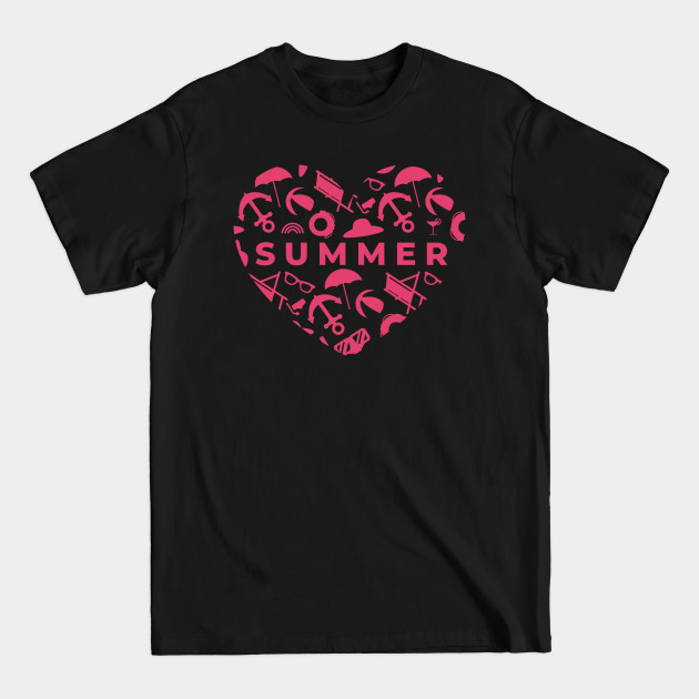 Discover Summer love heart - Summer Heart - T-Shirt