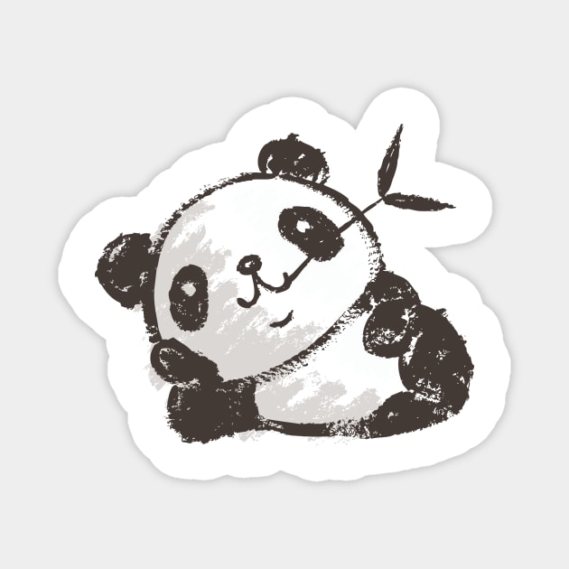 Panda that is relaxing Magnet by sanogawa