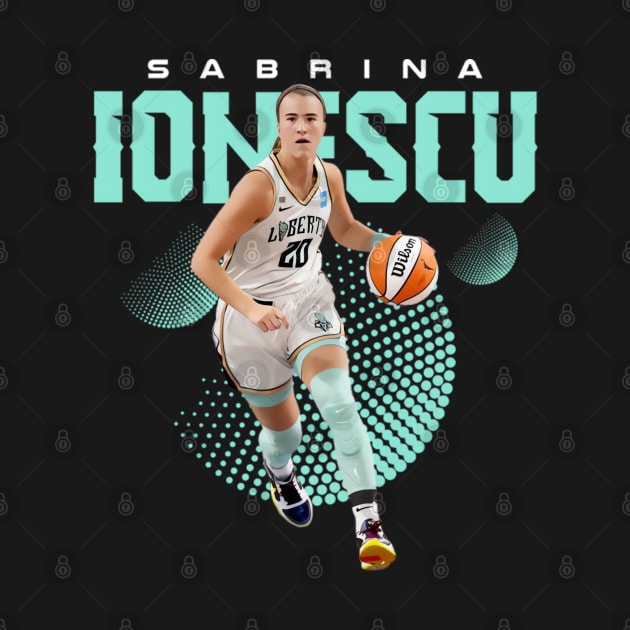 Sabrina Ionescu Cool Retro Sabrina Ionescu by RansomBergnaum