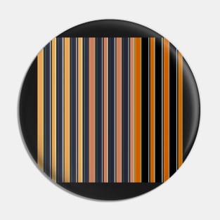 Orange and black stripe pattern Pin