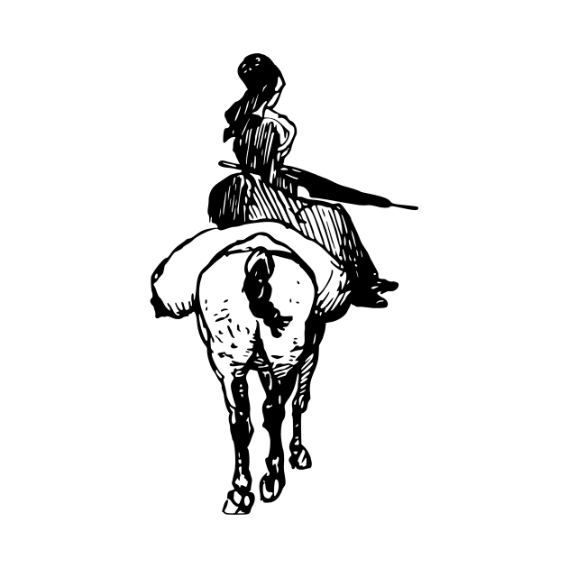 Lady On A Horse by linesdesigns