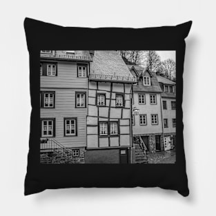 Crooked Tudor style buildings, Monschau Pillow