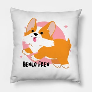 Wholesome Corgi Henlo Fren Pillow