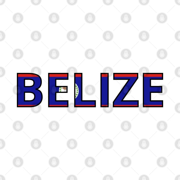 Drapeau Belize by Pixelforma