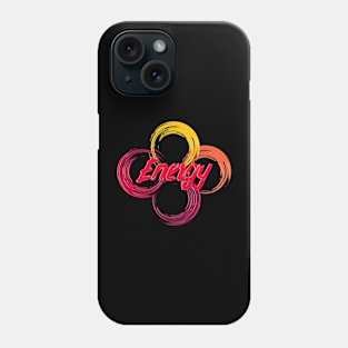 Energy Circle. Design with Vibrant Colors Phone Case