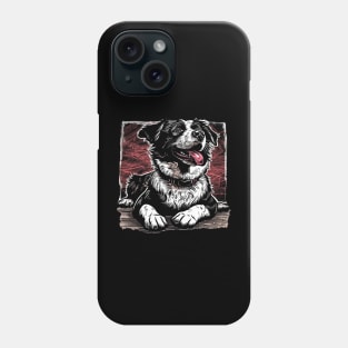 Retro Art Central Asian Shepherd Dog Lover Phone Case