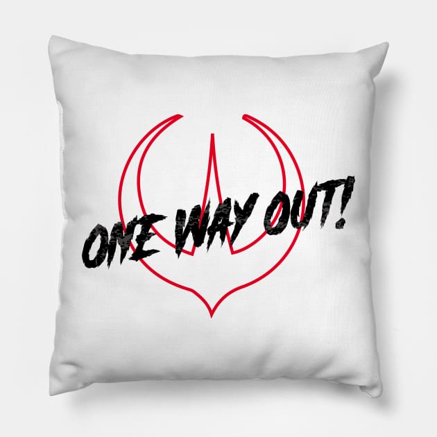 ONE WAY OUT #ANDOR Pillow by Galactee 99