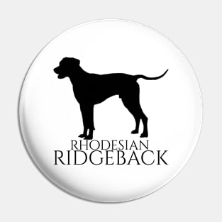 Rhodesian Ridgeback dog text black Pin