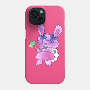 Cute Purple Bunny Girl Phone Case