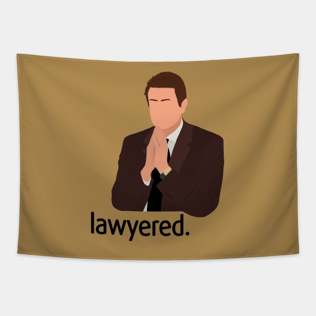 How I Met Your Mother Marshall Eriksen Lawyered Tapestry by senaeksi