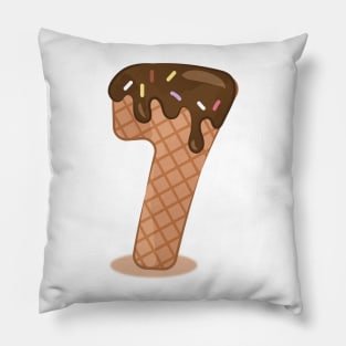 Ice cream number 7 Pillow