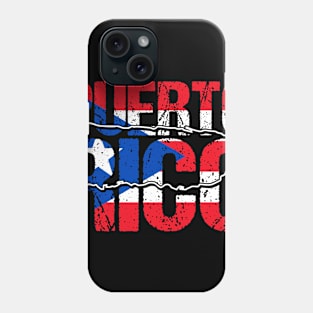 Puerto Rico Strong Puerto Rican Pride Boricua Men Women Phone Case