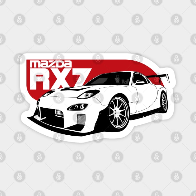 Mazda RX7 FD Magnet by AutomotiveArt