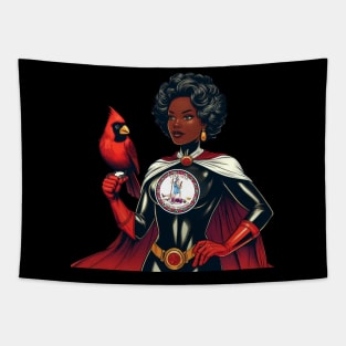 Richmond Virginia 1970s Black Female Comic Book Superhero RVA Tapestry