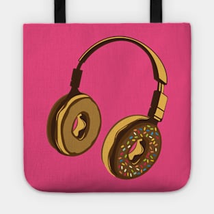 Donut Headphones Tote