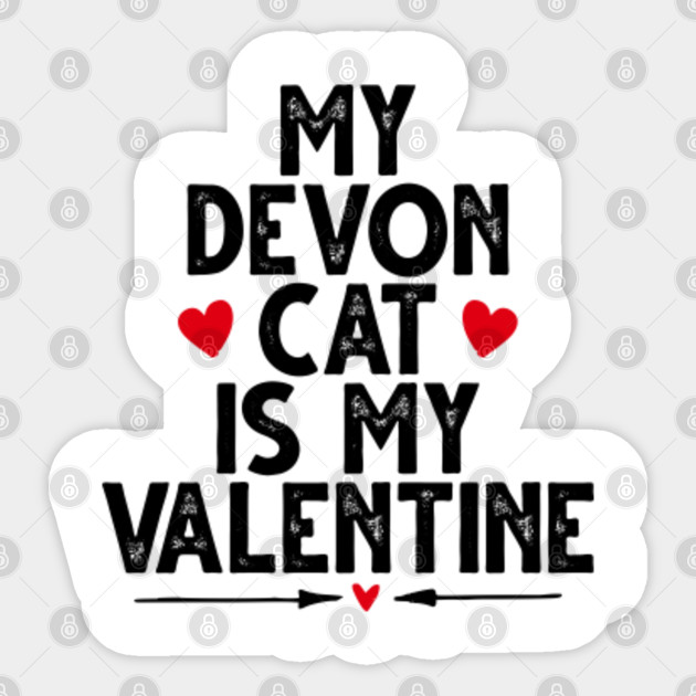 My Devon Cat Is My Valentine Cute Cat Valentine Gifts For Boys