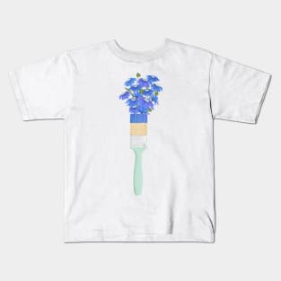 Paint Brush Set Illustration Kids T-Shirt for Sale by