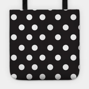 Black and White Large Polka Dot Tote