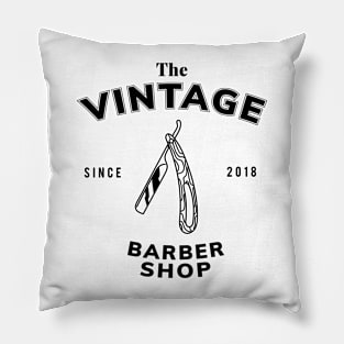 THE VINTAGE BARBER SHOP Pillow