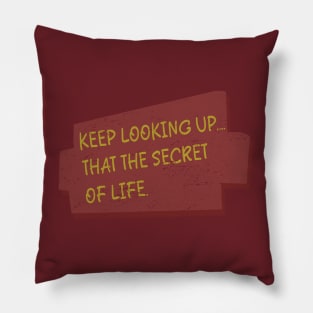 Keep Looking Up.... That The Secret of Life Pillow