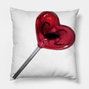 Scorpion Heart Lollipop Pillow