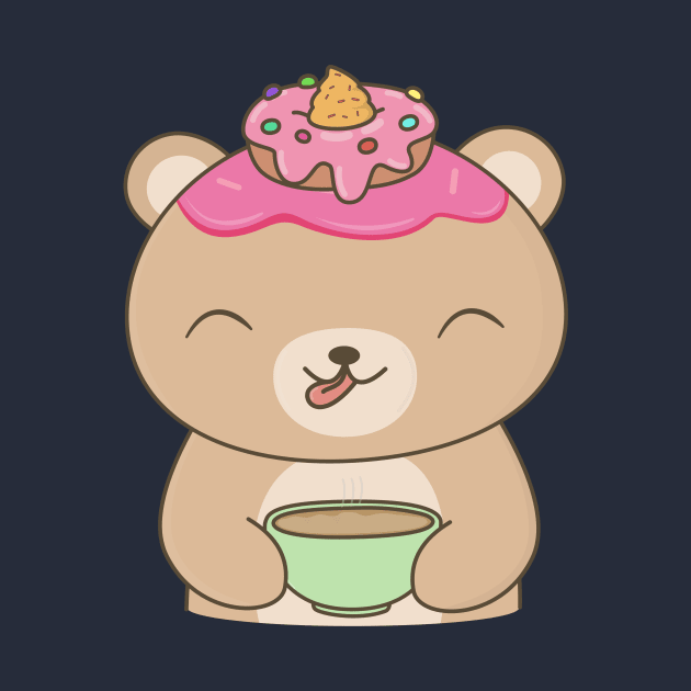 Kawaii Ice Cream Bear T-Shirt by happinessinatee