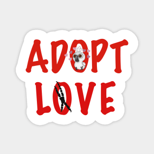 Adopt Love! - Ms. Angel, the Umbrella Cockatoo Magnet