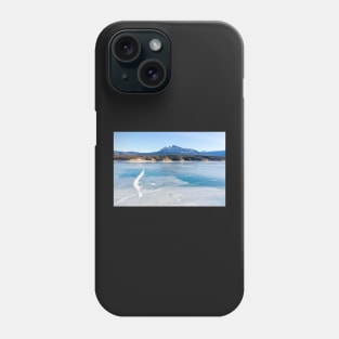 Mountain Behind a Frozen Lake Phone Case