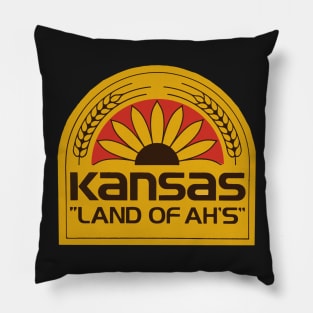 Kansas Land of Ah's 80s Pillow