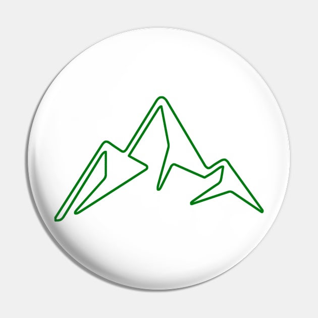 simple green mountain Pin by pholange