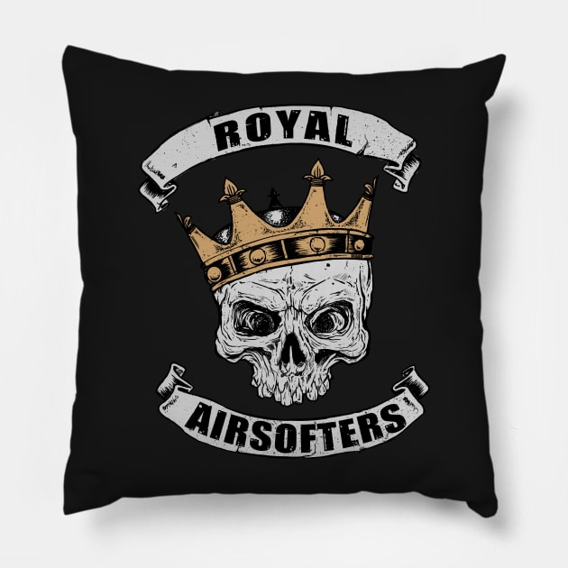 ROYAL AIRSOFTERS TACTICOOL Pillow by Cataraga