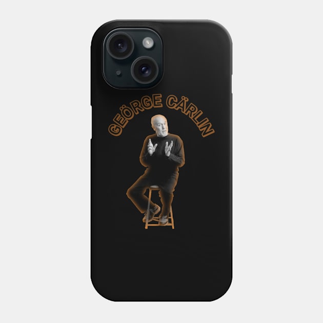 George Carlin Back in action Phone Case by Vario Techno Official Lampung