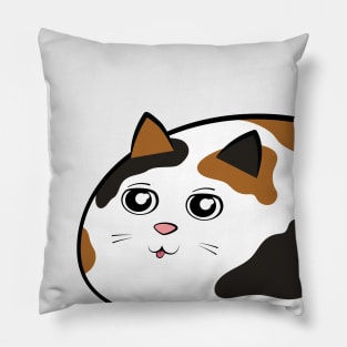 Calico Kitty Bloop Blep Pillow