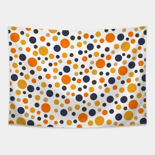 Autumn Colors Polka Dots Tapestry