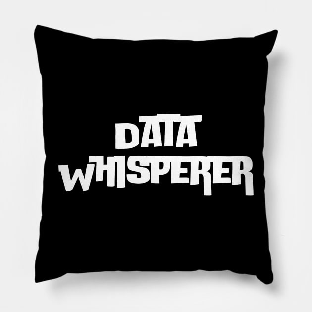 Data Whisperer Pillow by HobbyAndArt