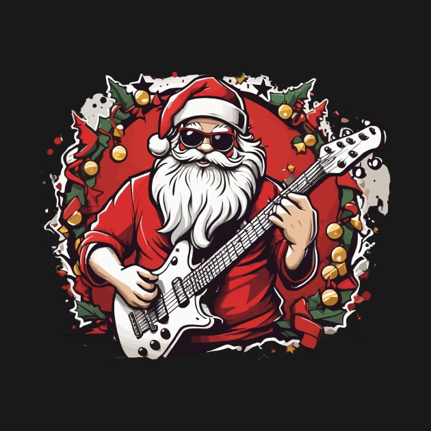 Santa Claus Guitar by Prime Quality Designs