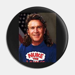 George W Bush rules 43rd US president mullet Pin