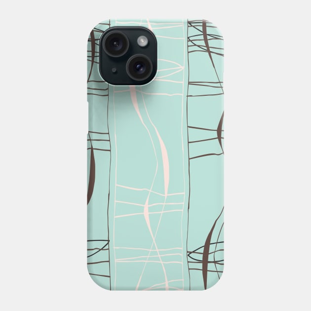 Abstract Wavy Columns Phone Case by EmDash