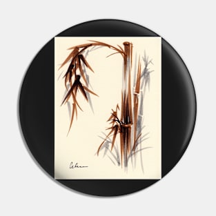 Huntington Gardens Plein Air Bamboo Drawing #1 Pin