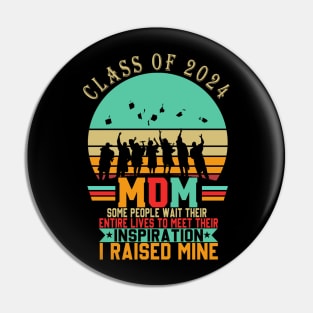 Senior Mom Class of 2024 Graduation 2024 Gift ,Senior 24 Pin