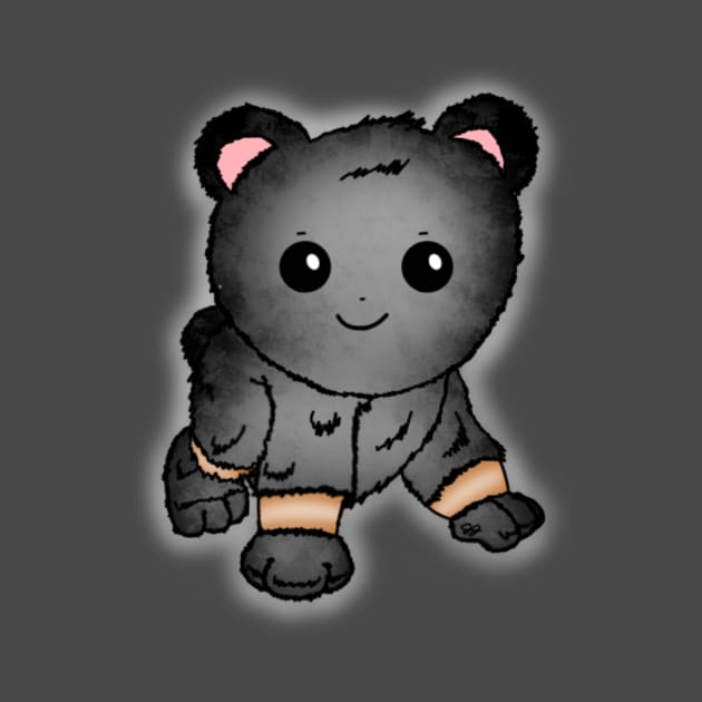 Cute Baby Black Bear by JennaBunnies