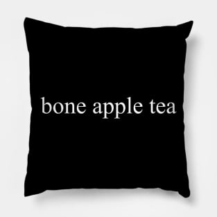 bone apple tea, white Pillow