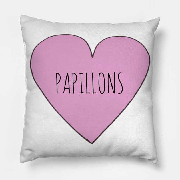 Papillons Love Pillow by Bundjum