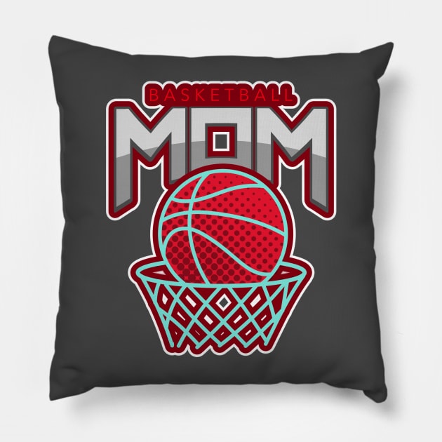 Basketball Mom Pillow by Tip Top Tee's