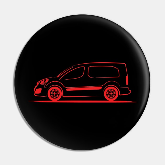 Citroen Berlingo 2015 Red Pin by PauHanaDesign