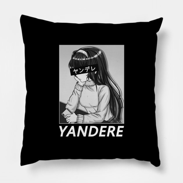 Japanese Yandere - Weeaboo Otaku T-Shirt Pillow by biNutz