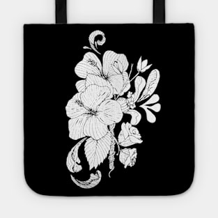 Cool floral ink tattoo art Tote