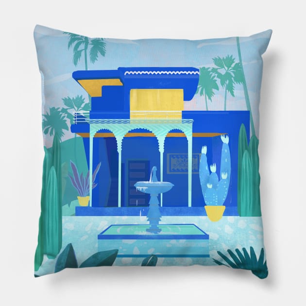 Morocco, Marrakech Pillow by Petras